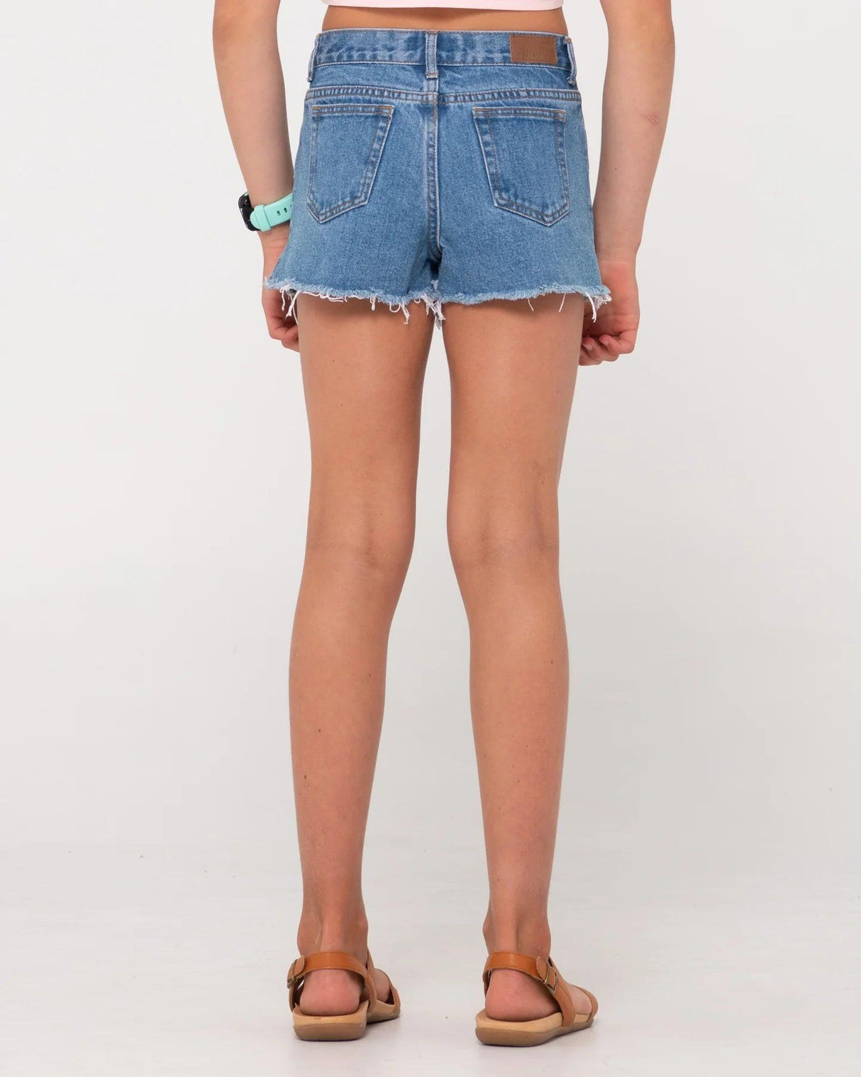 Penny Kick Flare Denim Short Girls - Beachin Surf