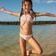 Pineapple Line Crop Top Two-Piece Bikini Set - Beachin Surf