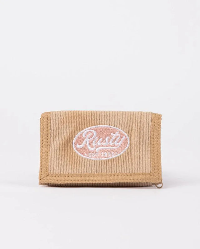 Pit Stop Tri Fold Embroidered Cord Wallet - Beachin Surf