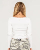 Polla-Anna Pointelle L/S Top - Beachin Surf