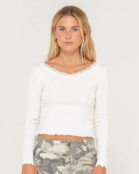 Polla-Anna Pointelle L/S Top - Beachin Surf