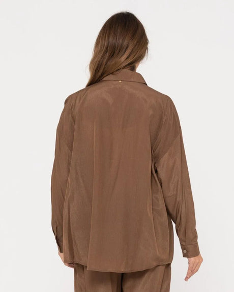 Porter Oversized Long Sleeve Shirt - Beachin Surf