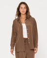 Porter Oversized Long Sleeve Shirt - Beachin Surf