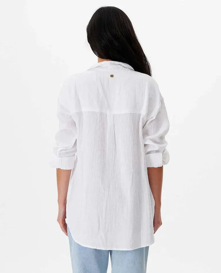 Premium Surf Long Sleeve Button Up Shirt - Beachin Surf