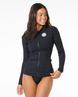 Premium Surf Zip Through Long Sleeve Rash Vest - Beachin Surf