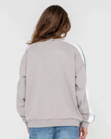 Racing Stripes 2.0 Oversized Crew Fleece - Beachin Surf
