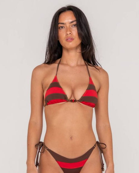 Rack City Contrast Triangle Bikini Top - Beachin Surf