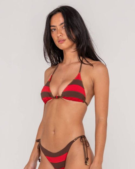 Rack City Contrast Triangle Bikini Top - Beachin Surf