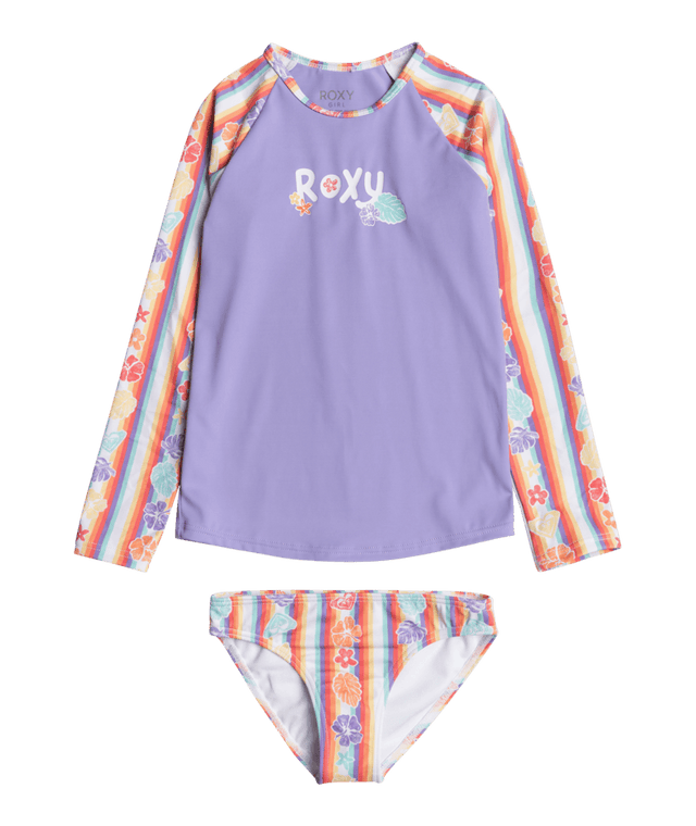 RAINBOW BAY STRIPE LS LYCRA ST - Beachin Surf