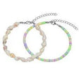 Rainbow Heishi & Seashell Anklet Set - Beachin Surf