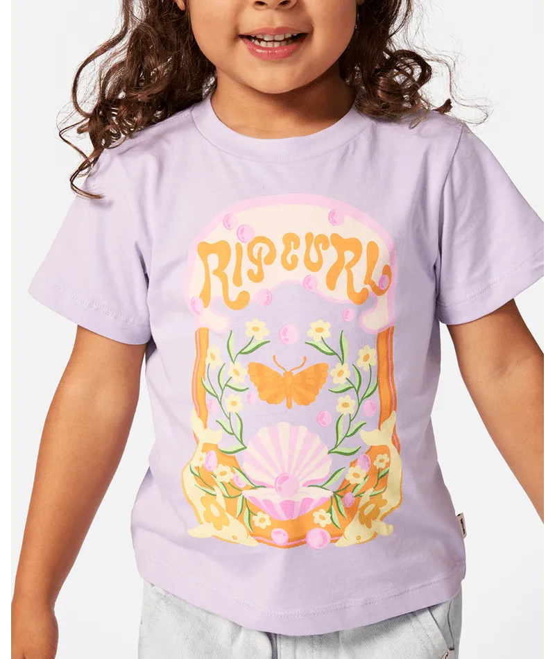 Rainbow Tropics Art Tee-Girl - Beachin Surf