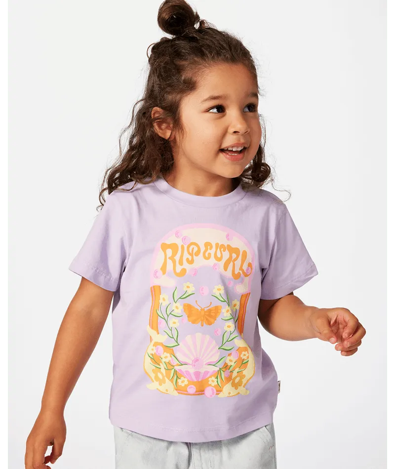 Rainbow Tropics Art Tee-Girl - Beachin Surf