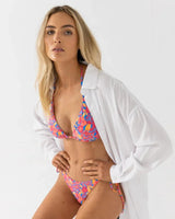 Rio Hibiscus Printed Multiway Bikini Top - Beachin Surf