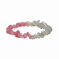 ROSE QUARTZ & CLEAR QUARTZ CHIP BRACELET | CLASSIC 77 | Beachin Surf