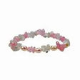 ROSE QUARTZ & CLEAR QUARTZ CHIP BRACELET W/ PEARLS - Beachin Surf