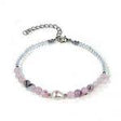 ROSE QUARTZ & PEARL ANKLET - Beachin Surf