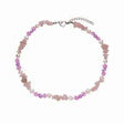 ROSE QUARTZ CHIP, PINK DAISY & PEARL CHOKER | Beachin Surf | Beachin Surf