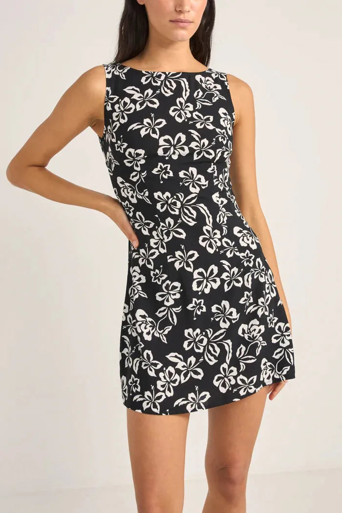 Roselle Tie Back Mini Dress - Beachin Surf