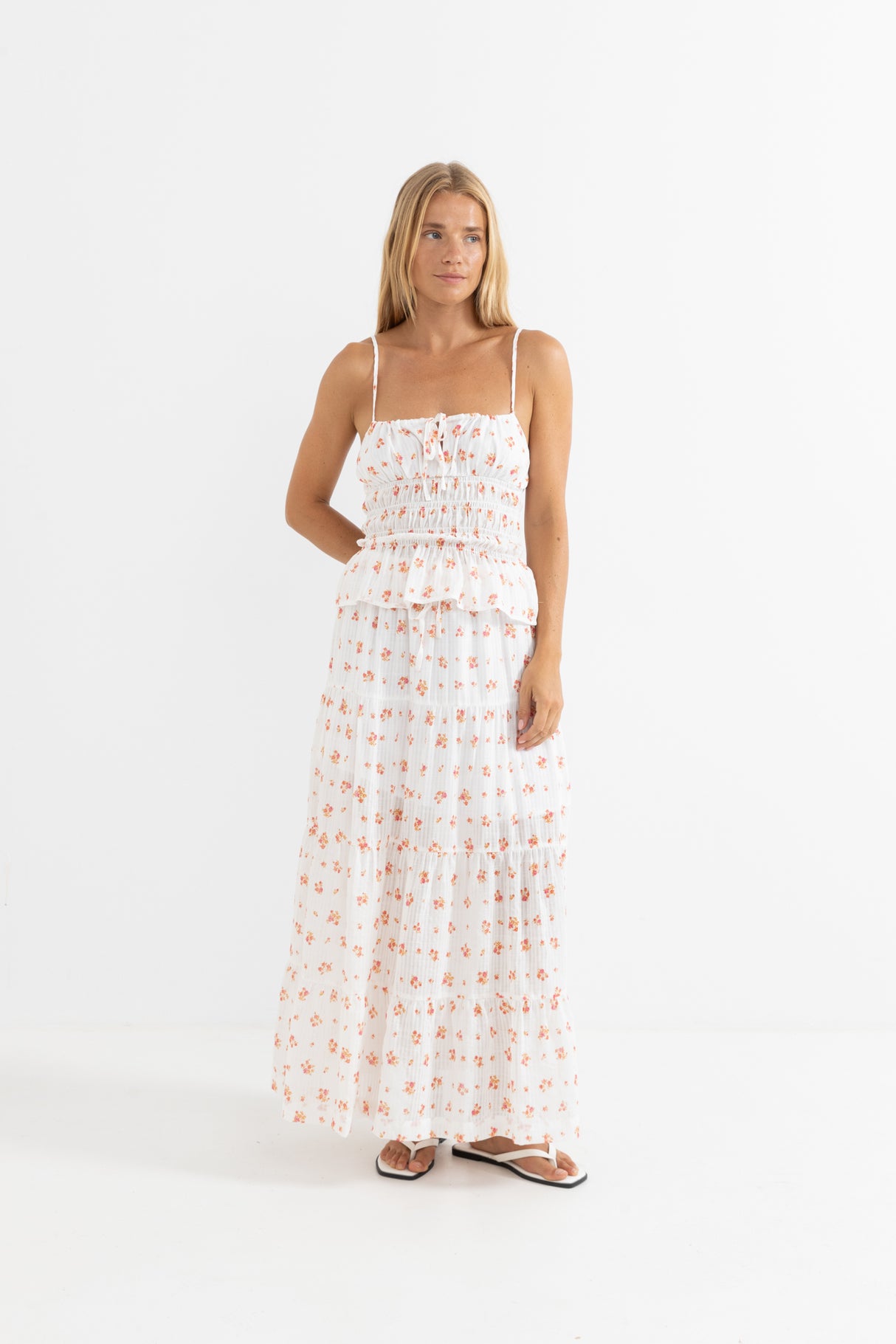 Rosie Floral Tie Front Top