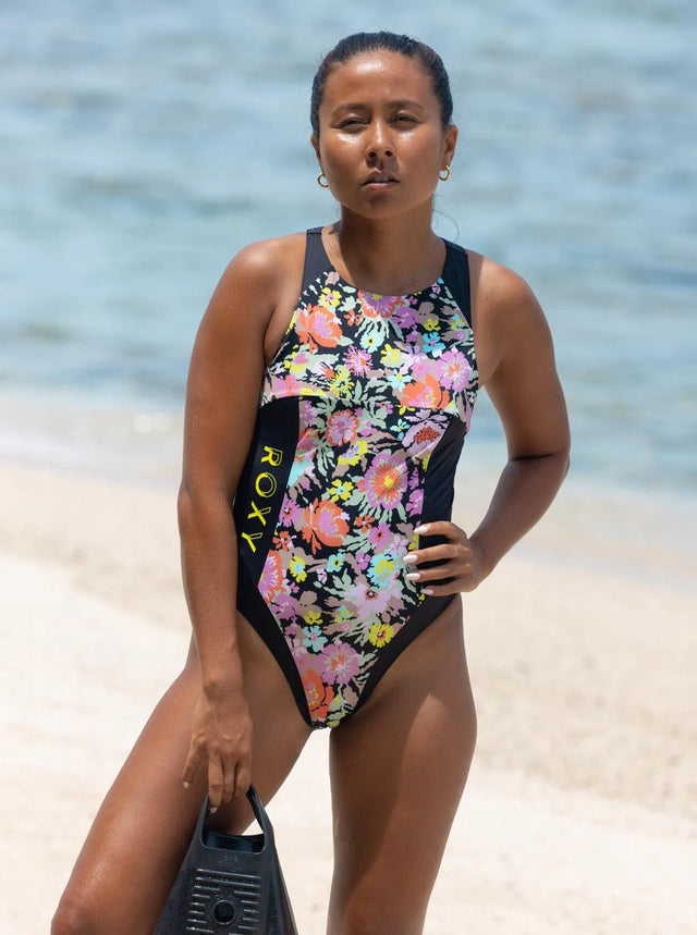 Roxy Active Colorblock Tech One Piece - Beachin Surf