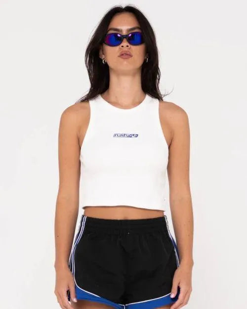 Rusty Contrast Racer Tank - Beachin Surf