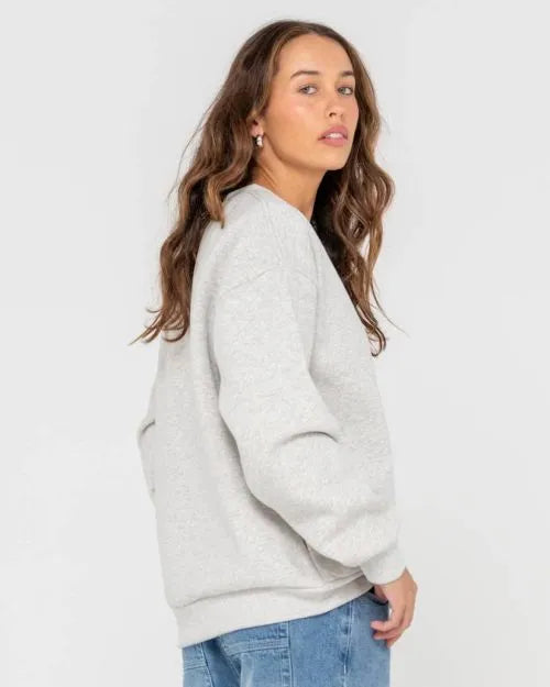 Rusty Essentials Oversized Crew Fleece - Beachin Surf