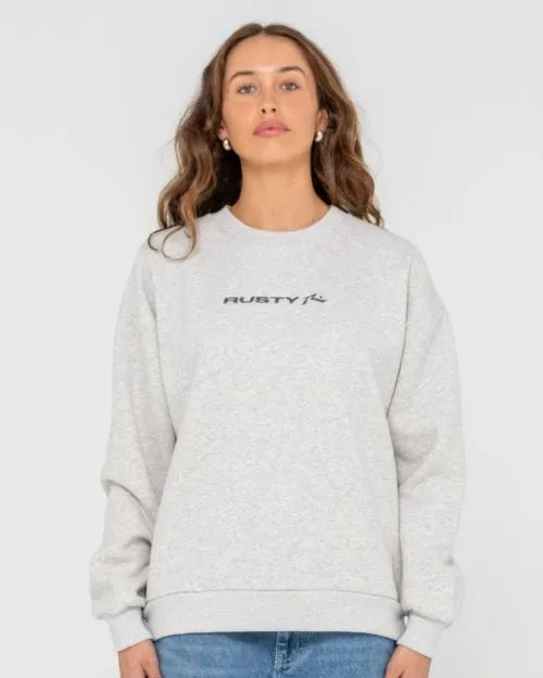 Rusty Essentials Oversized Crew Fleece - Beachin Surf