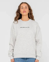 Rusty Essentials Oversized Crew Fleece - Beachin Surf