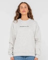 Rusty Essentials Oversized Crew Fleece - Beachin Surf