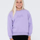 Rusty Script Oversize Crew Fleece Girls - Beachin Surf