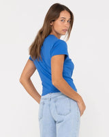 Rusty Signature Skimmer Baby Tee - Beachin Surf