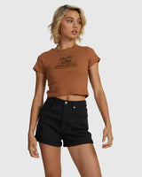 Rvca Radio Baby Tee - Beachin Surf