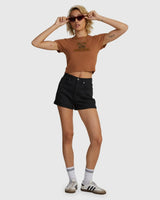 Rvca Radio Baby Tee - Beachin Surf