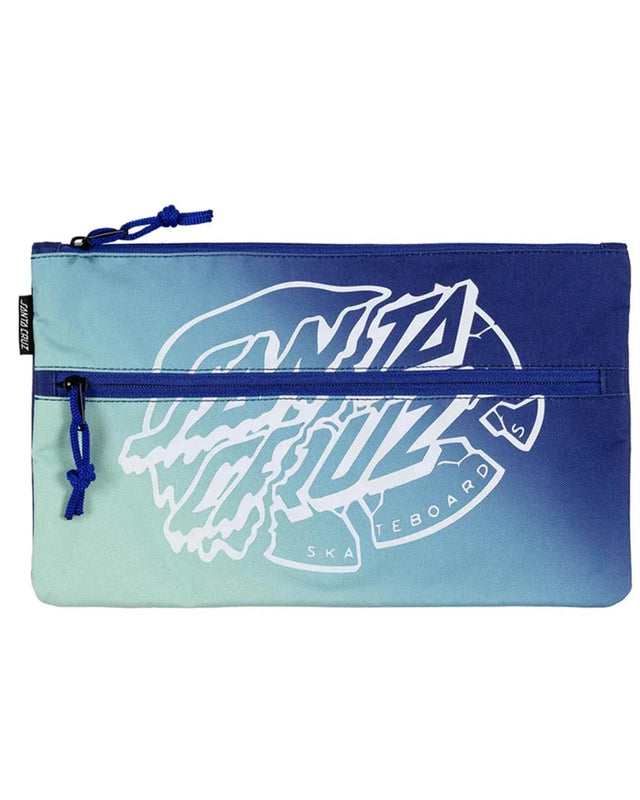 Santa Cruz Girls Universal Dot Dual Zip Pencil Case - Beachin Surf