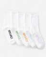 School Crew Sock 5pk - Beachin Surf