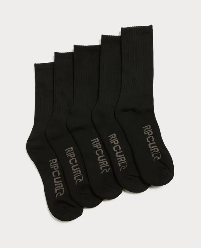 School Crew Sock 5pk - Beachin Surf