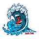 Screaming Wave Sticker - Beachin Surf