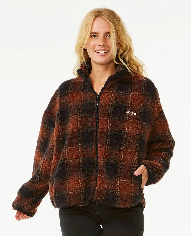 SEA OF DREAMS CHECK FLEECE - Beachin Surf