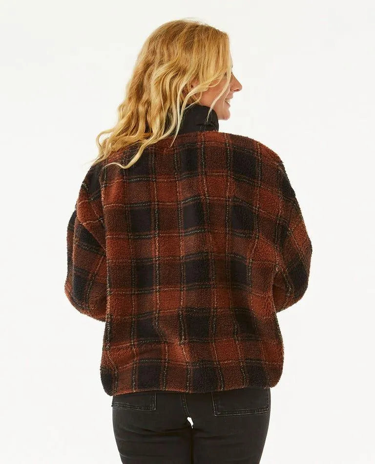 SEA OF DREAMS CHECK FLEECE - Beachin Surf