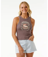 Sea Shells Rib Tank - Beachin Surf