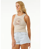 Sea Shells Rib Tank - Beachin Surf