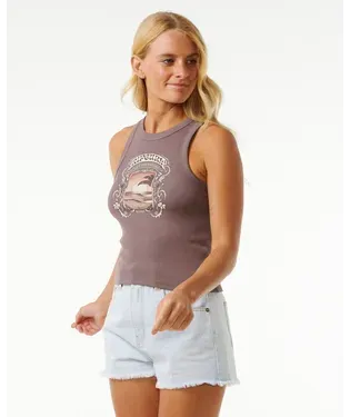 Sea Shells Rib Tank - Beachin Surf