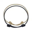 SET OF 2 BEIGE & BLK ROPE BRACELETS - Beachin Surf