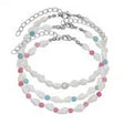 Set Of 3 Dainty Seashell Anklets - Beachin Surf