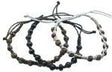 Set X 3 Brn/Blk/White Bead Bracelets - Beachin Surf