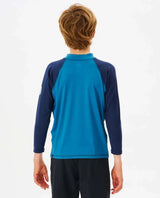 Shockwaves Long Sleeve Upf Rash Vest - Boys (8-16 Years) - Beachin Surf