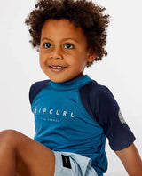 Shockwaves Short Sleeve Rash Vest - Boys (0-8 Years) - Beachin Surf