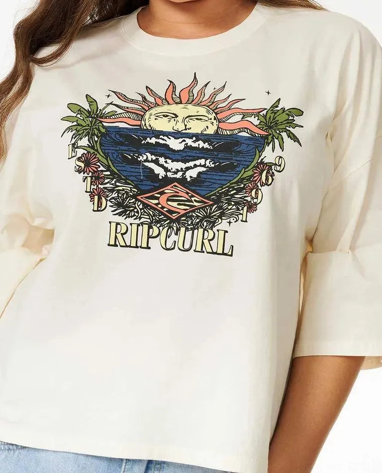 Shore Break Heritage Crop Tee | RIP CURL | Beachin Surf