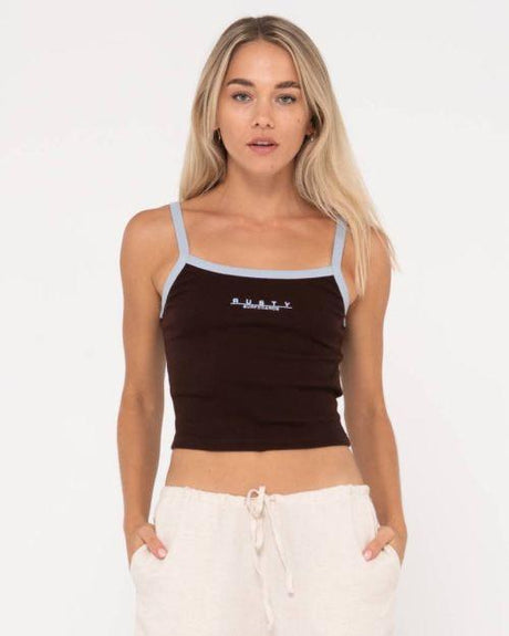 Short Cut Ribbed Skimmer Length Tank - Beachin Surf