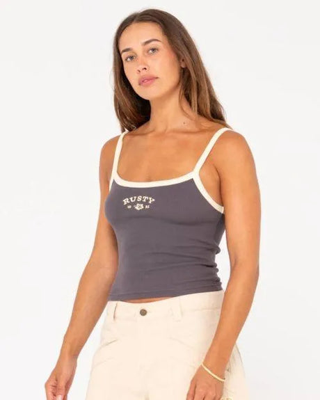 Short Cut Ribbed Skimmer Length Tank - Beachin Surf